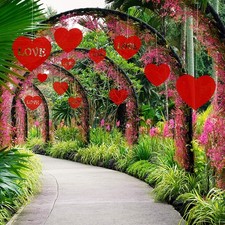25 Pcs Valentine's Lawn Decorations  Hanging Hearts for Valentine' Day Decoration