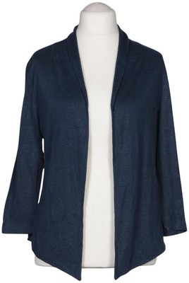 TURNOVER Strickjacke Damen Cardigan Jacke Gr. XL Leinen Marineblau #fa2fr2z