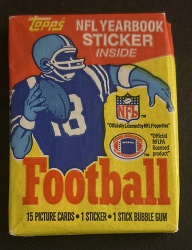 1985 Topps Football Card Wax Pack Possible Rookies Of Warren Moon & Richard Dent