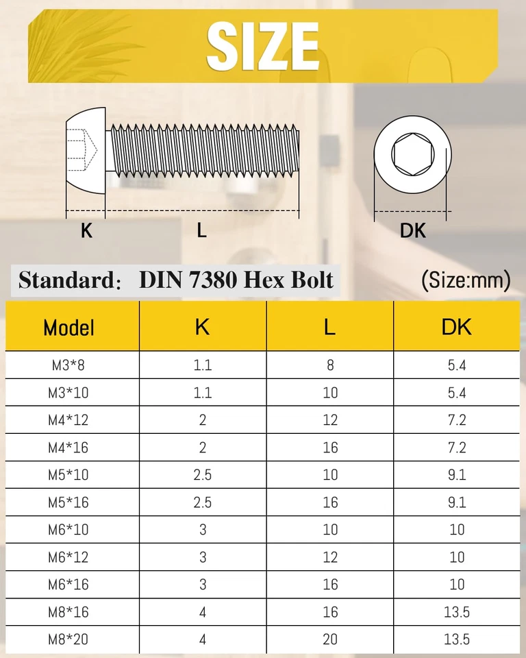 Viti a Testa Bombata M5 X 16 Mm, 100 Pezzi, in Acciaio Inox 304, a Testa Tonda P - Immagine 2 di 4