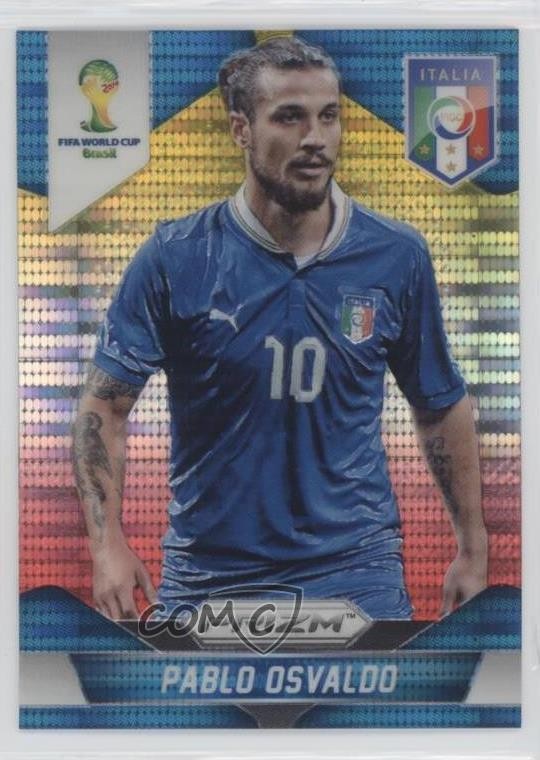 2014 Panini Prizm World Cup Yellow & Red Pulsar Dani Osvaldo Pablo #133 ru4