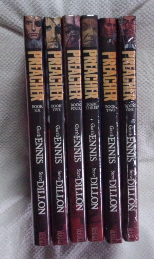 Preacher Deluxe Hardcovers Vols #1 - 6 Complete! Brand New