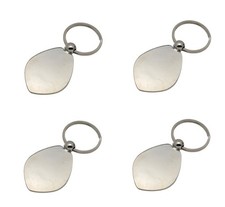 SALE FOUR Aanraku Flat KEY RING FINDINGS 1" Display Fused Glass Cabochons