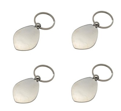 SALE! FOUR Aanraku Flat KEY RING FINDINGS 1'' Display Fused Glass Cabochons