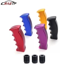 Aluminum Alloy Slotted Pistol Grip Handle Universal Manual Gear Shift Knob JDM