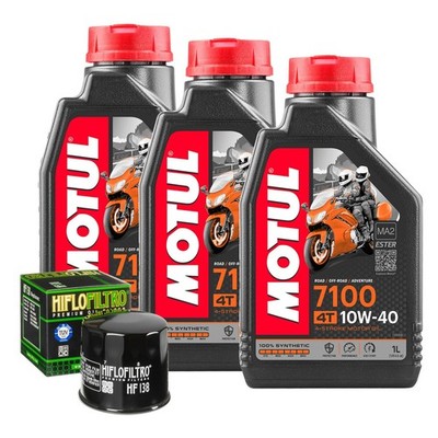Maintenance Suzuki GSX-R 750 2000/2021 - 3L Motul 7100 10W40 Oil + Filter