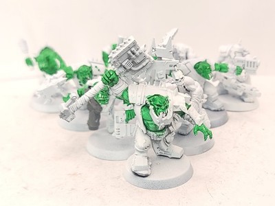Warhammer Ork Boyz x10 Games Workshop Assembled Primed