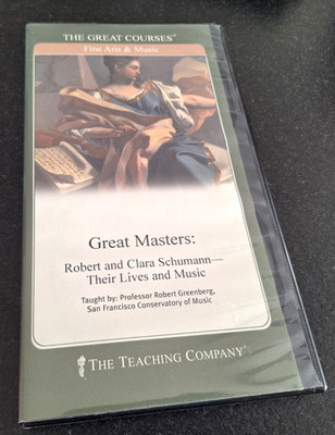 GREAT MASTERS: ROBERT & CLARA SCHUMANN LIVES & MUSIC 2 x DVD TEACHING COMPANY