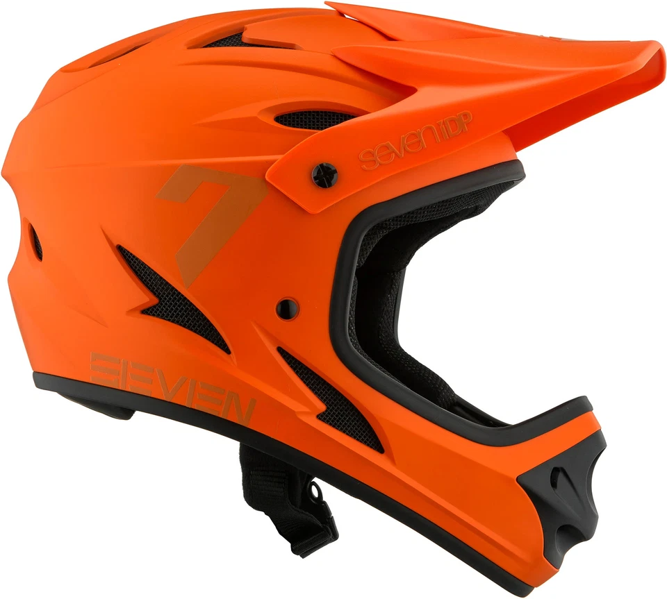 Casco de Ciclismo Cara Completa 7iDP M1 Naranja Bicicleta Protección para Paseo Ciclismo Ligero Foto 4 de 4