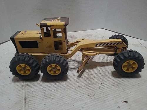 Tonka Road Grader Metal Toy Vintage