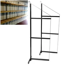 2 Pack Black Cargo Shipping Container Shelving Shelf Brackets Universal Fitment