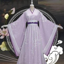 Traditional Dress Women Ancient Chinese Hanfu Cosplay Costume Purple Hanfu Dress