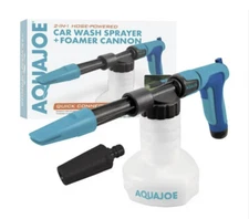 Aqua Joe AJ-SPXN 2-in-1 Hose Powered All Purpose Adjustable Power Sprayer Foamer