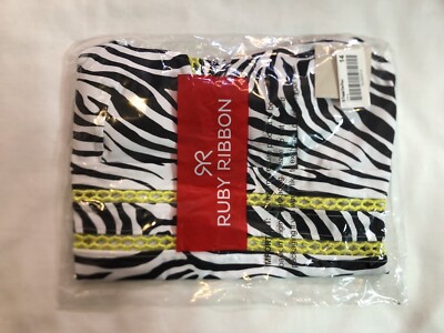 Ruby Ribbon St Tropez One-Piece Zebra Print Swimsuit Size 14 New