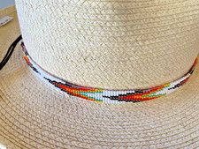 Western Beaded Hat Band Cowboy Cowgirl Hatband Multicolor Southwest Color Unisex