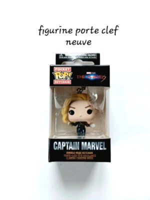Figurine Funko POP! Keychain The Marvels Captain Marvel NEUF - Photo 1/3