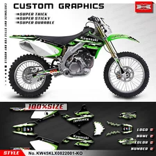 Custom Graphics MX Decal Kit Stickers for KLX450R 2008-2024 Various Styles
