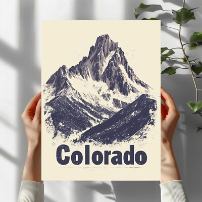 Retro Colorado Premium Poster Schöne Wanddeko Dekoration in 40X30 cm