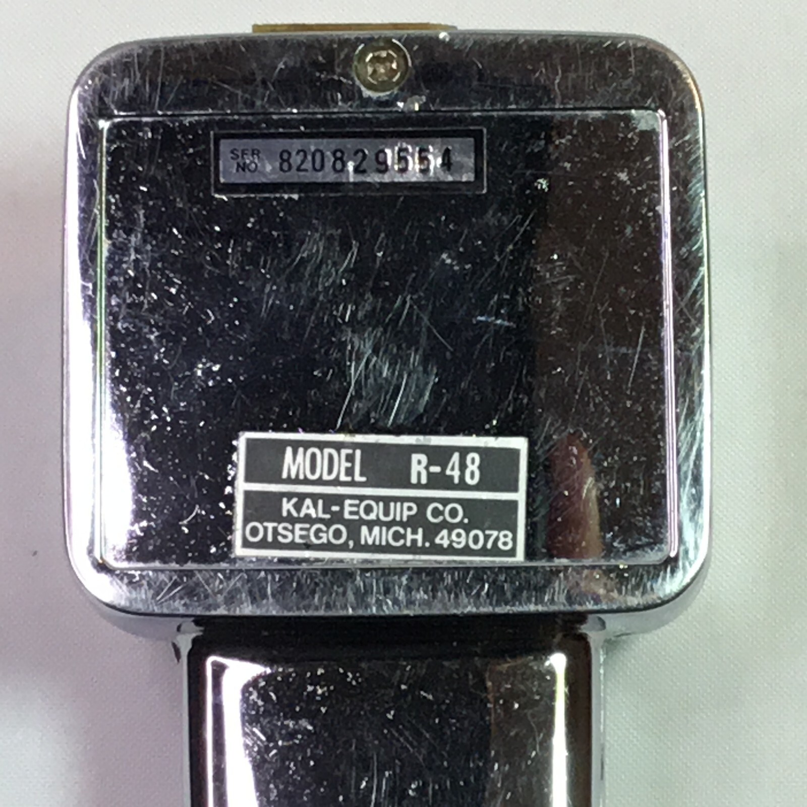 Vintage Chrome Kal-Equip Model R-48 Ohmmeter Michigan USA NOT Tested