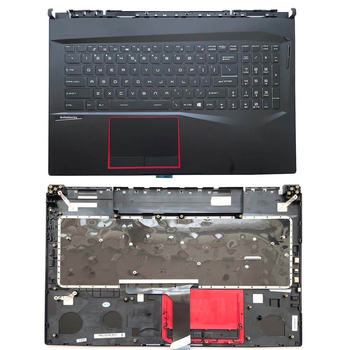 Palmrest MSI GF65 / GF66 - Top Case Complet avec Clavier & Touchpad