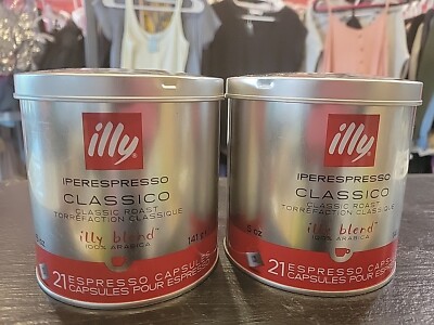 Illy IperEspresso Classico Coffee Capsules - 21 Capsules - Pack of 2 = 42 Capsul