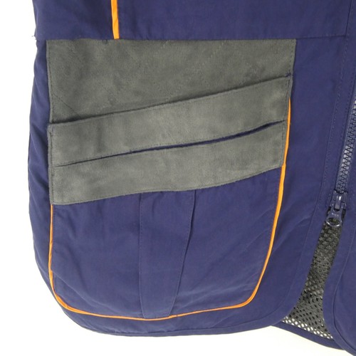 ORVIS Men's Blue Gray M Suede Vest Field Hunting Shooting Clay Target Utility - Picture 6 of 14