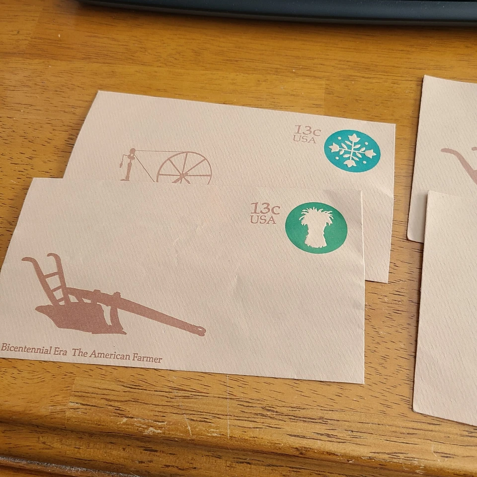 Lot Of 4 US Stamps  Bicentennial Era Envelopes 13c Unused - Image 2 of 3