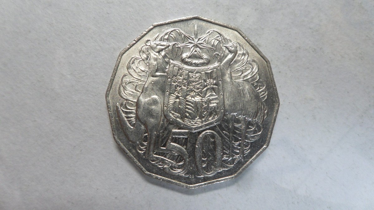 Australia 50 Cents Early Date 7Pcs, 1969 1971 1974 1975 1976