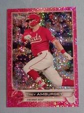 2022 Topps Chrome Base Magenta Speckle #61 Trey Amburgey /350 - Cincinnati Reds