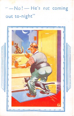 H B LTD COMIC POSTKARTEN S H KATZEN UNBENUTZT SEHR GUT
