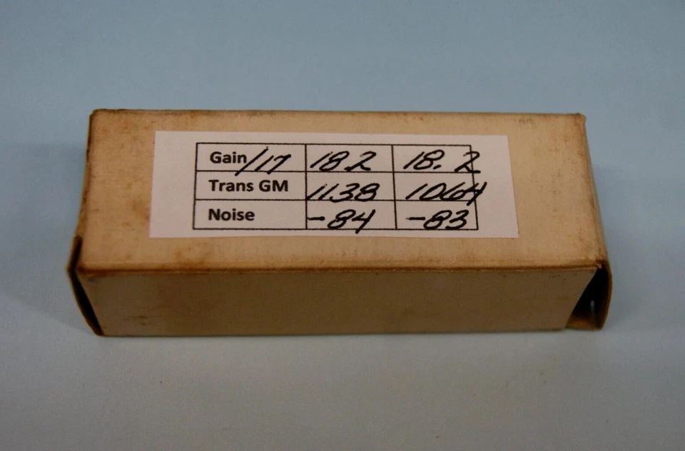 60s Sylvania 12AU7A ECC82 Largo Gris Placa Halo Getter Maxi-Pre Prueba Nuevo de Lote Antiguo+ bn3619 Foto 4 de 4