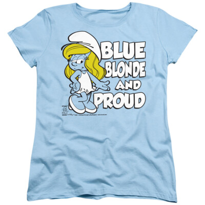 The Smurfs ''Blue, Blonde And Proud'' Women's T-Shirt
