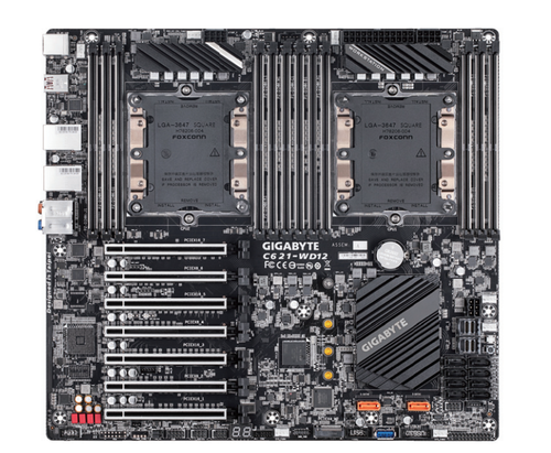 2xINTEL XEON SILVER 4114 2.10GHZ 10C/20t+Gigabyte C621-WD12 Motherboard LGA3647 - 第 2/4 張圖片