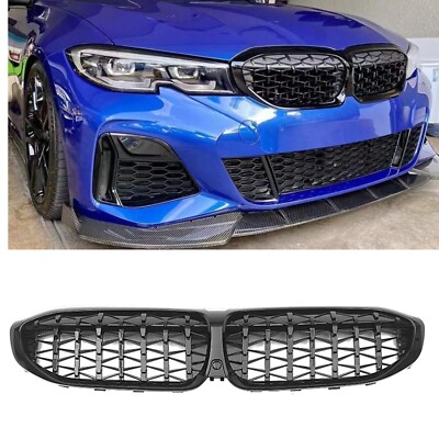 Diamond Front Grille Kidney Grille For BMW G20 330i M340i 2019