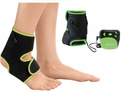 VitalControl SEM22: Ankle Tens Device, Ankle Cuff Drug-Free Pain Relief - Bk, Gr