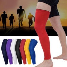 1xBreathable Sport Leg Sock Sleeve Support Knee Pad Basketball Running Protector
