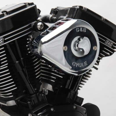 S&S Cycle Fits 01-15 Fuel-Injected Softail Models Stealth Air Cleaner Kit w/ Chr