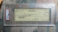 Rod Serling Autographed Check PSA/DNA 10 Gem Mint with Letter by Joe Orlando