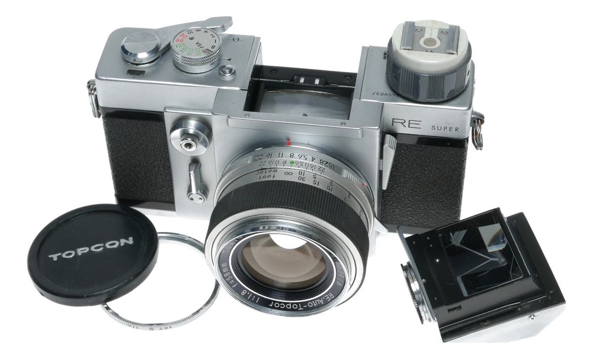 Topcon RE Super 35mm SLR Film Camera Auto-Topcor 1:1.8 f Topcon RE Super 35mm SLR Film Camera Auto-Topcor 1:1.8 f