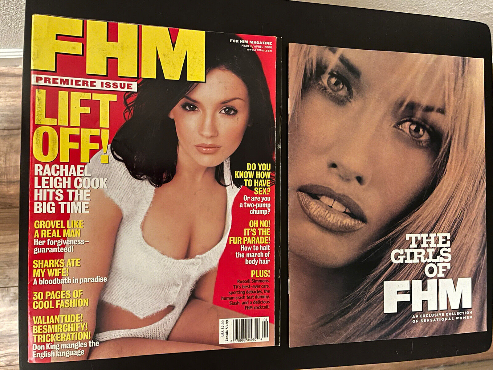 FHM MAGAZINE PREMIERE FIRST ISSUE RACHAEL LEIGH COOK NEW + GIRLS OF FHM INSERT eBay picture