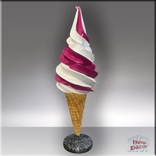 Werbe Deko italienische Eistüte XXL – Eiswaffel Handgefertigte 167 cm Eisdiele