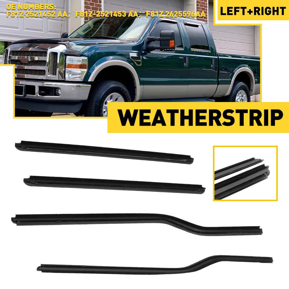 Ford F-250 Super Duty Truck Weatherstrip Window Sweep Belt Trim Seal EPU