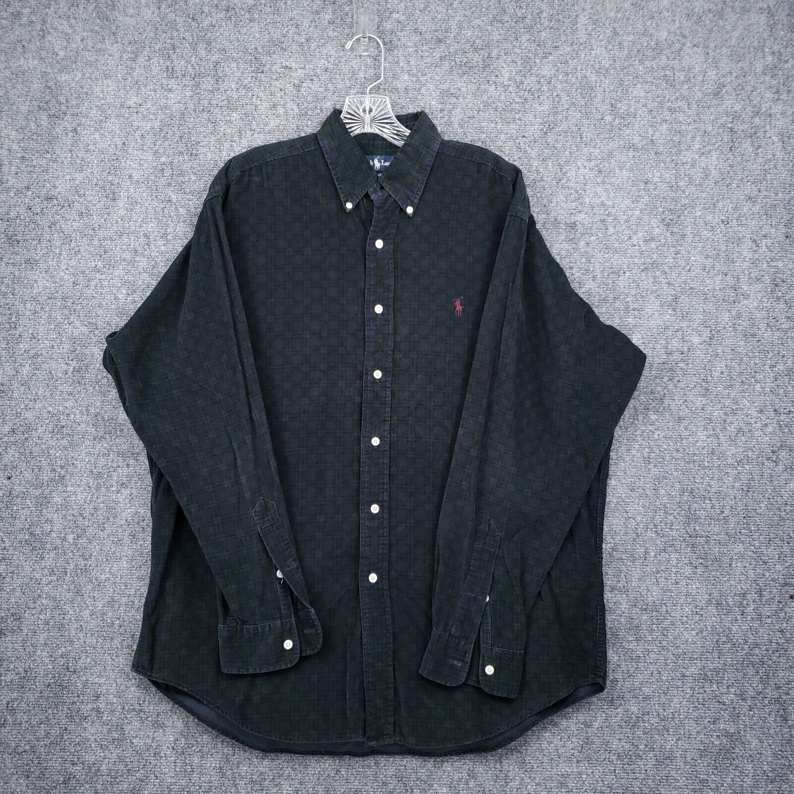 VINTAGE Ralph Lauren Blaire Shirt Mens M Medium B… - image 1