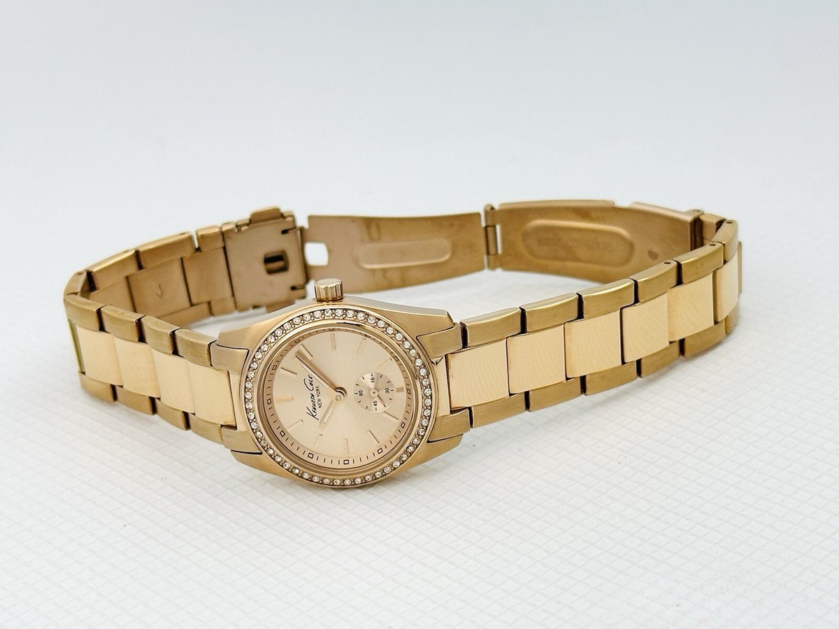 [ケネスコール] KENNETH COLE KC4991 Kenneth Cole New York KC1549 Automatic Gold-Tone Brown Leather