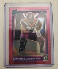 Christian Darrisaw Rated Rookie 2021 Donruss  Football Optic Preview Pink Prizm