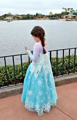 elsa frozen dress disney shop Princess Elsa Disguise Elsa Costume Disney Store GORGEOUS Elsa Frozen Dress  Costume LN 10