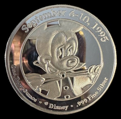 ディズニー ファンタジア 純銀 1オンス プルーフ  silver.999 1995 Disneyana Convention 1 oz .999 Silver Coin COA #0818 | eBay