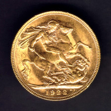 Australia.  1922 Perth - Sovereign..  Full Lustre - EF/UNC