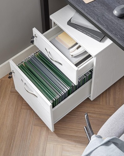 2-Drawer Vertical Filing Cabinet with Lock and Locks Lockable File Cabinet - Picture 35 of 36