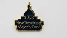 1998 New Republican Majority Fund Lapel Hat Pin Washington DC G5